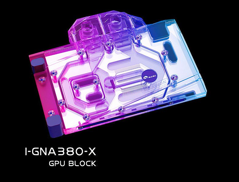Очень необычное решение, но зачем? Для видеокарты Intel Arc A380 выпустили водоблок Bykski I-GNA380-X GPU Block